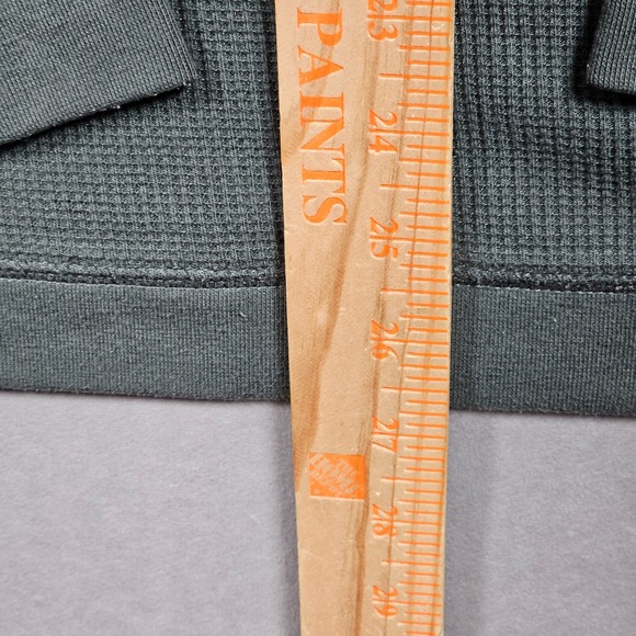 Free Fly Bamboo Lightweight Hoodie Mens Medium Green Waffle Kit Henley Fishing - Picture 6 of 9